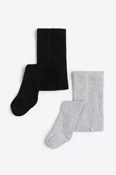 2 упаковки колготок H&M, черный
