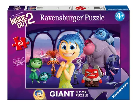 2D пазл для детей Гигант, Inside Out 2, 60 деталей Ravensburger