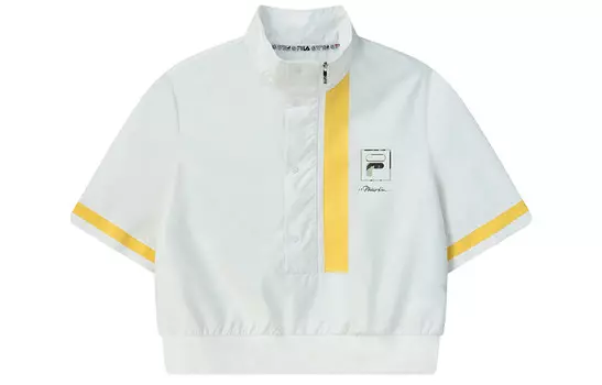 3.1 Phillip Lim X укороченное пальто женское шампанского белого цвета Fila