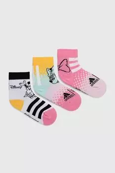 3 пары детских носков adidas Performance, роза