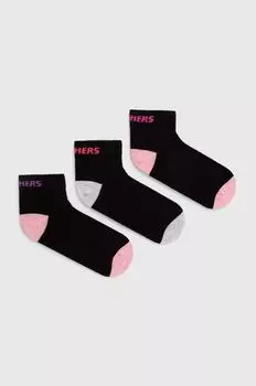 3 пары детских носков Skechers, черный