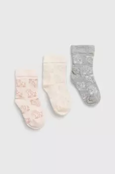 3 пары детских носков United Colors of Benetton, оранжевый