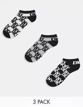 3 пары носков Draw Trainer Liner черного цвета DKNY