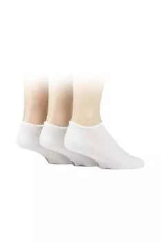 3 пары носков-лоферов из бамбуковой сетки SOCKSHOP, белый