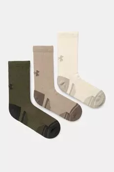 3 пары носков Under Armour, зеленый