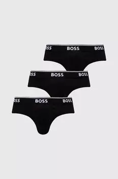 3 пары трусов Boss, черный