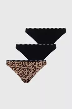 3 пары трусов Guess, черный
