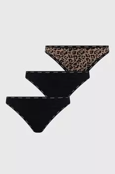 3 пары трусов Guess, коричневый