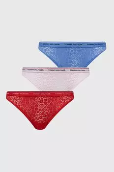 3 пары трусов Tommy Hilfiger, красный