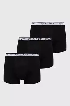3 штуки боксеров Gant, черный