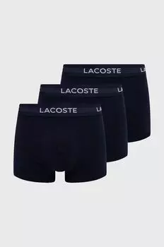3 штуки боксеров Lacoste, темно-синий