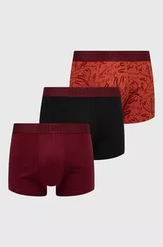 3 упаковки боксеров Guess, гранат