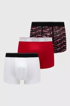 3 упаковки боксеров Guess, красный