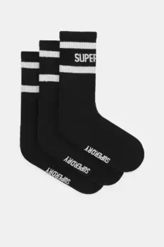 3 упаковки носков Superdry, черный