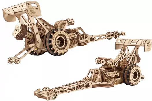 3D Пазл Драгстер Ugears Деревянный