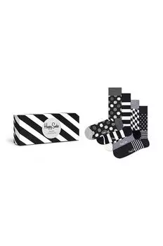 4 пары носков Happy Socks, черный