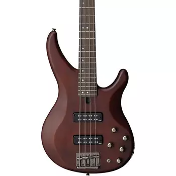 4-струнная электробас-гитара премиум-класса Yamaha TRBX504 с прозрачной коричневой накладкой из палисандра