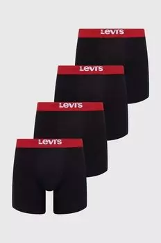 4 упаковки боксеров Levi's, черный