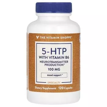 5-HTP с витамином B6, 120 капсул The Vitamin Shoppe
