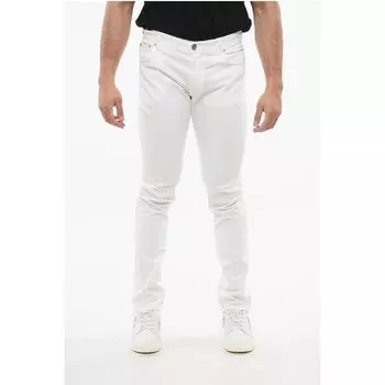 5-карманные брюки HAITI PLUS из эластичного хлопка Corneliani, White