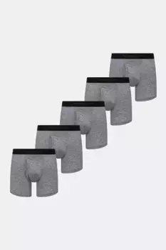 5 пачек боксеров Abercrombie & Fitch, серый