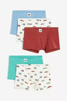 5 пар боксеров H&M, белый