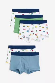 5 пар боксеров H&M, белый