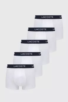 5 пар боксеров Lacoste, белый