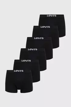 6 пачек боксеров Levi's, черный