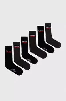 6 упаковок носков Levi's, серый