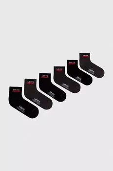 6 упаковок носков Levi's, серый