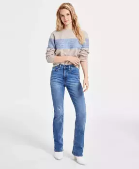 725 Высокие Классические Удлиненные Джинсы с Эффектом Буткат Levi's, синий