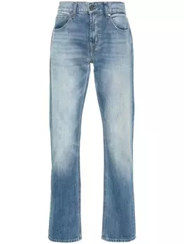 7 For All Mankind джинсы с нашивкой-логотипом, синий