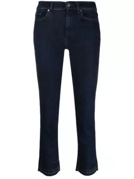 7 For All Mankind укороченные джинсы bootcut, синий
