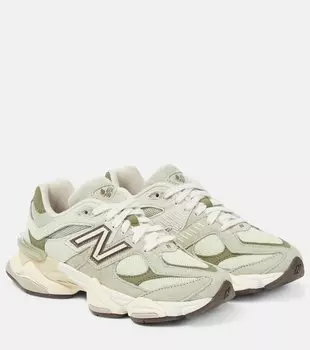 9060 кожаные кроссовки New Balance, бежевый