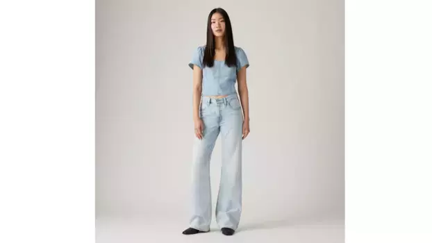 94 мешковатые женские джинсы Bootcut Levi's, цвет Abraided Art - Light Wash