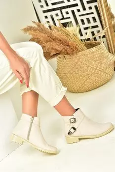 A726193409 Бежевые женские ботинки Fox Shoes