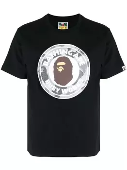 A Bathing Ape футболка Busy Works с логотипом, черный