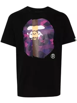 A BATHING APE футболка с логотипом, черный