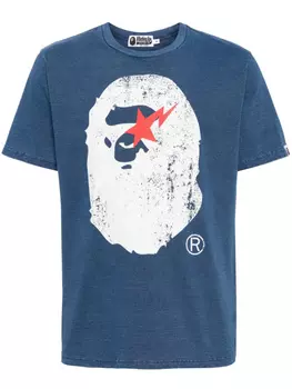 A BATHING APE футболка с логотипом, черный