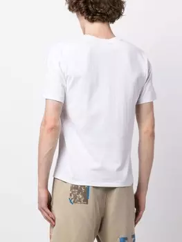 A BATHING APE футболка с нашивкой-логотипом, белый