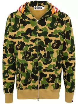 A BATHING APE куртка ABC Camo с капюшоном, зеленый