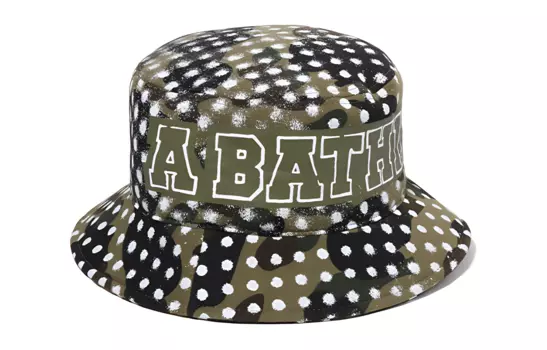 A BATHING APE Панама унисекс зеленая