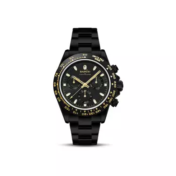 A BATHING APE Тип 4 x Часы черные
