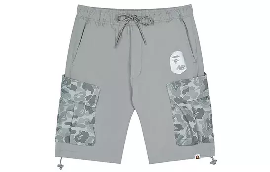 A Bathing Ape X BAPE повседневные шорты мужские серые New Balance, серый