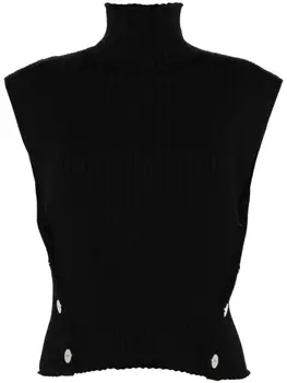 A.P.C. блузка Paige в рубчик, черный