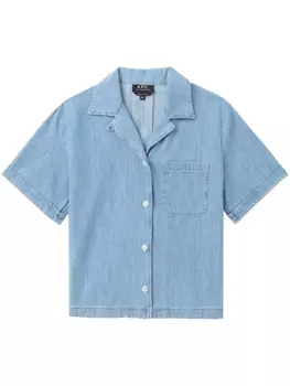 A.P.C. джинсовая рубашка Maeva, синий