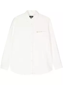A.P.C. джинсовая рубашка Tina, белый