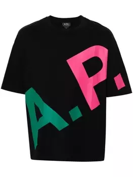 A.P.C. футболка Lisandre, черный