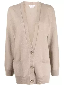 A.P.C. кашемировый кардиган с V-образным вырезом, нейтральный цвет